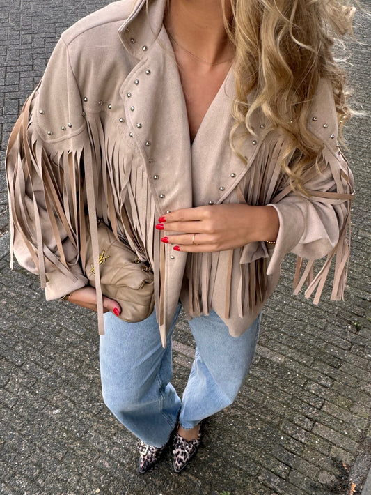 Floor Ruffle Jack Beige
