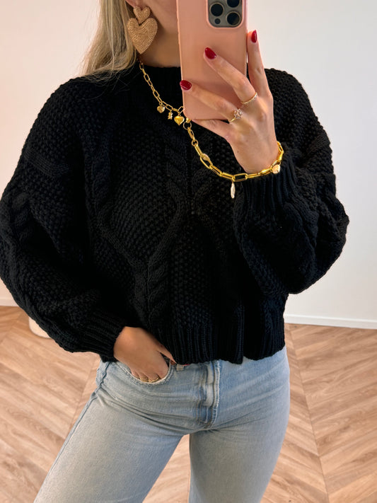 Rosa Knit Zwart