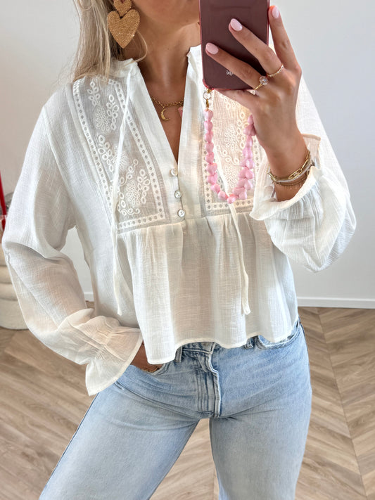 Rosie Blouse Wit