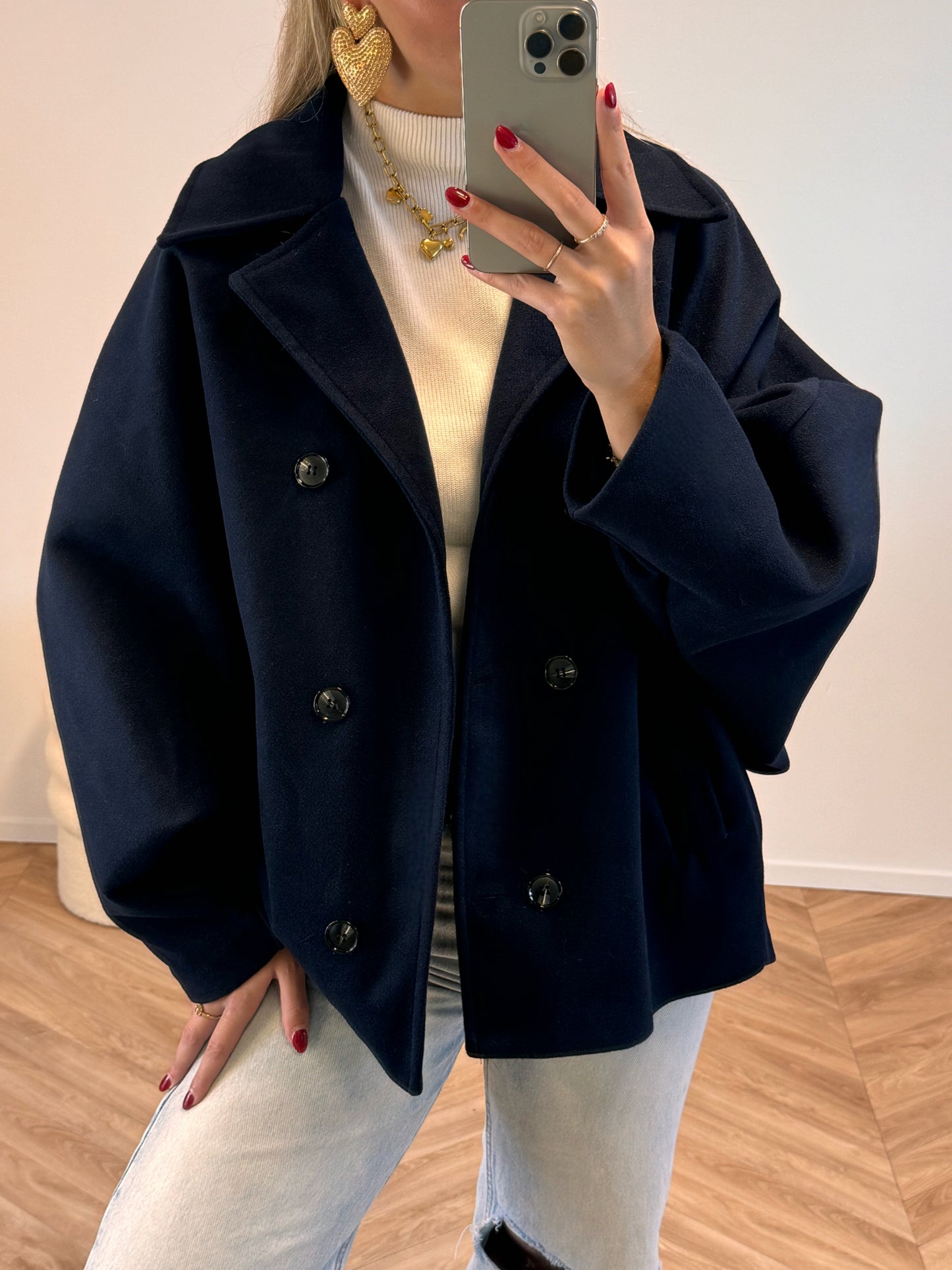 Mois Oversized Jack Navy