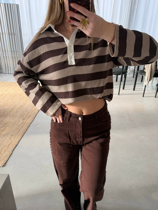 Charlotte Polo Top Bruin