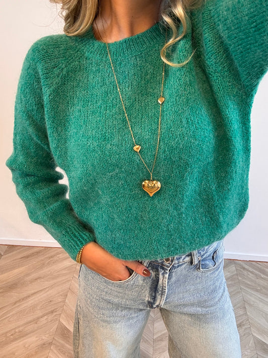 Sophie Mohair Trui Groen