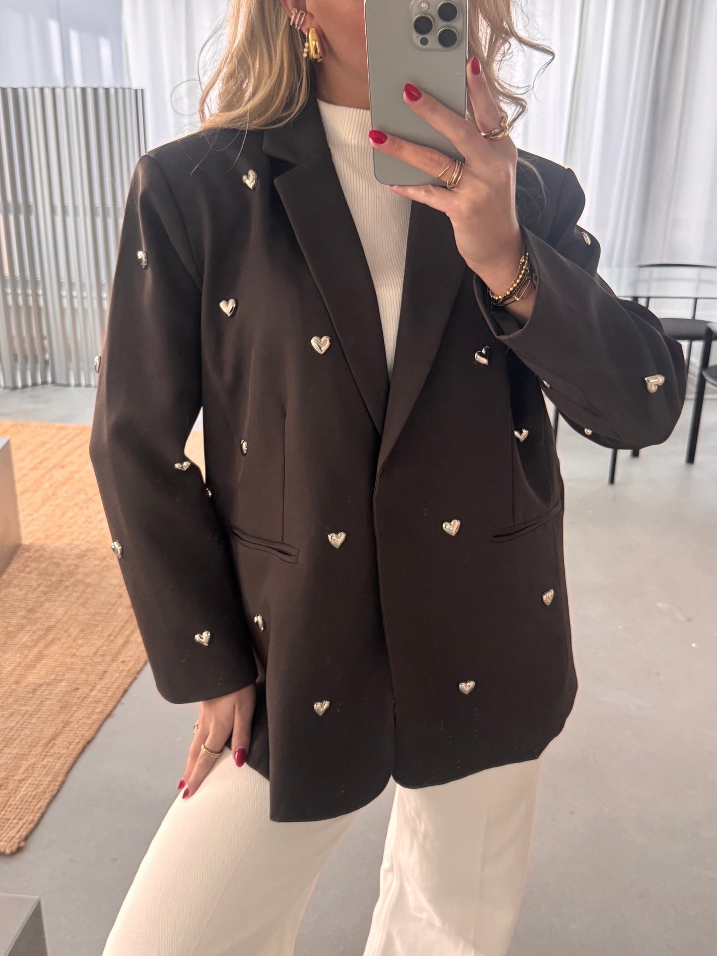Emilia Hartjes Blazer Bruin
