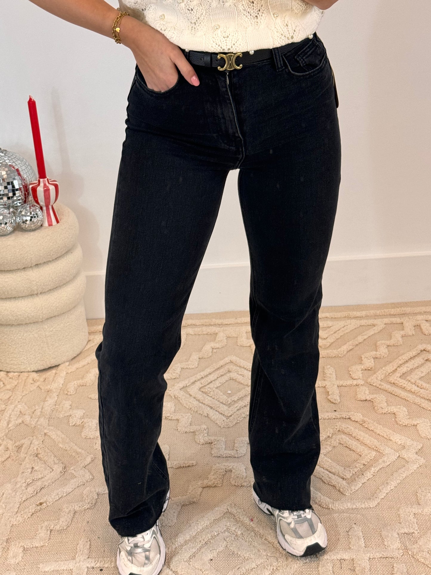 Liv Wide Leg Tall Jeans Black