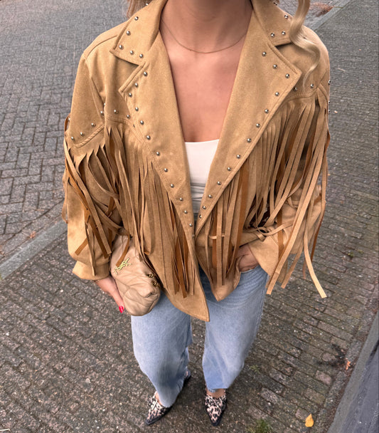 Floor Ruffle Jack Camel