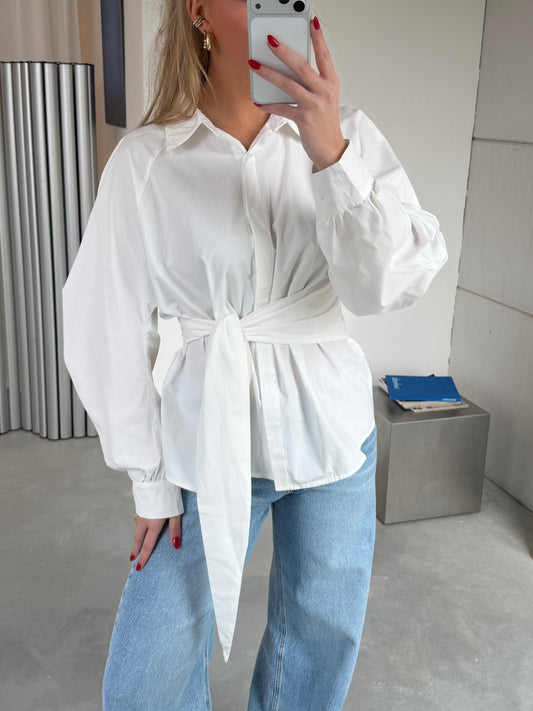 Emily Blouse Strik Wit