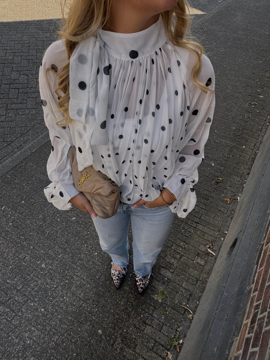 Pip Blouse Wit PRE ORDER