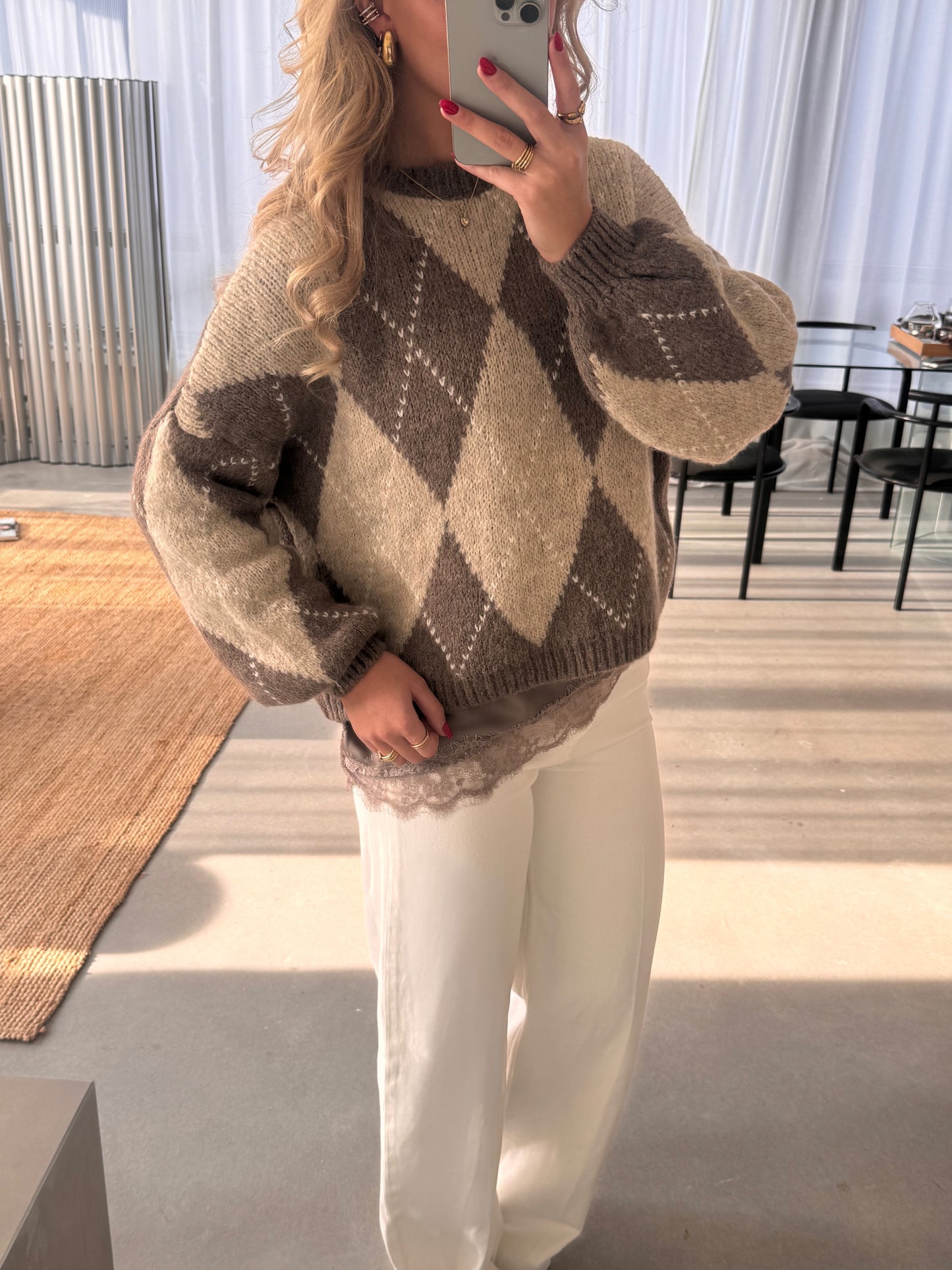 Feline Trui Taupe PRE ORDER