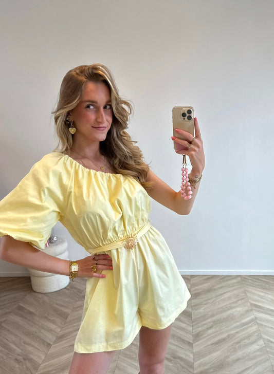 Bella Sunny Playsuit Geel