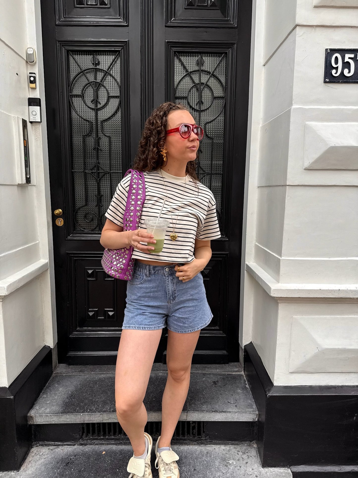 Heart Denim Short