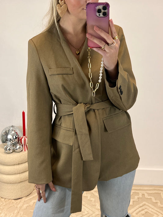 Jade Blazer Taupe