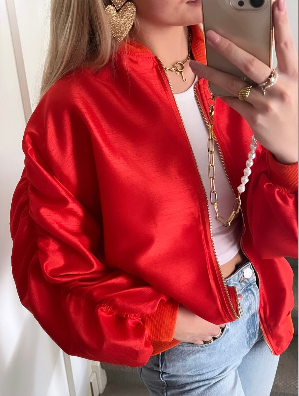 Livia Bomber - Red