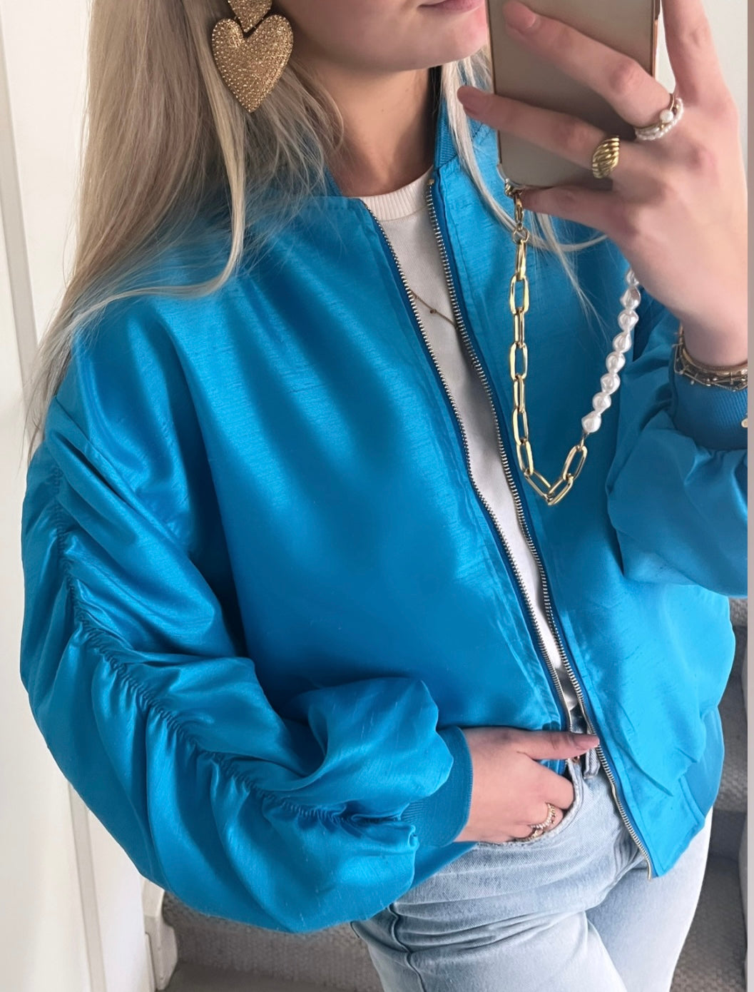 Livia Bomber - Licht Blauw