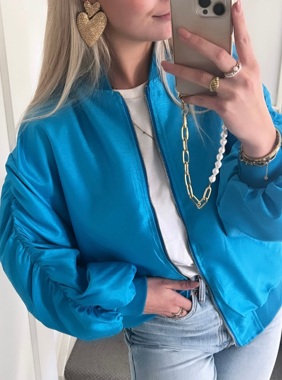 Livia Bomber - Licht Blauw