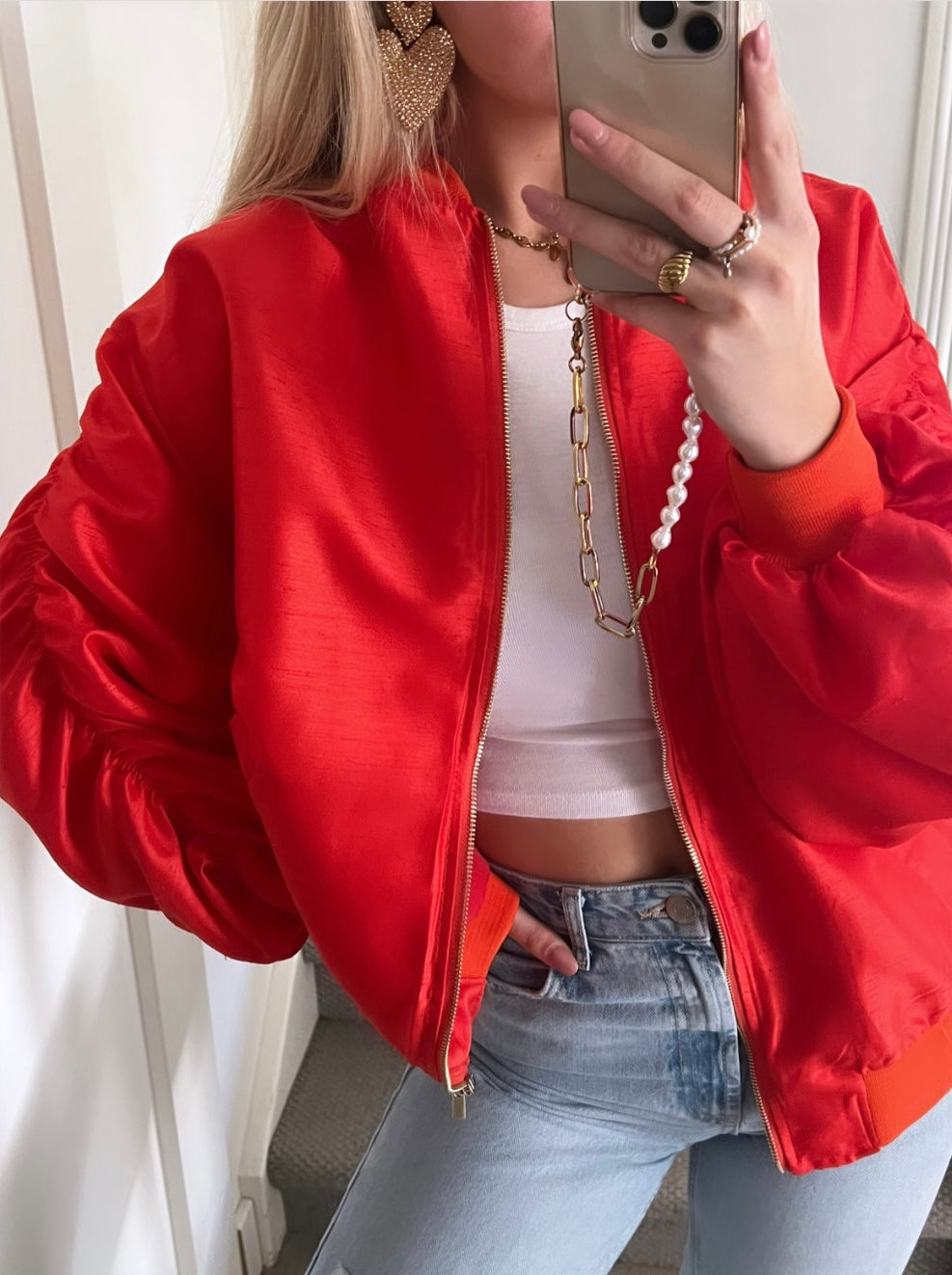 Livia Bomber - Red